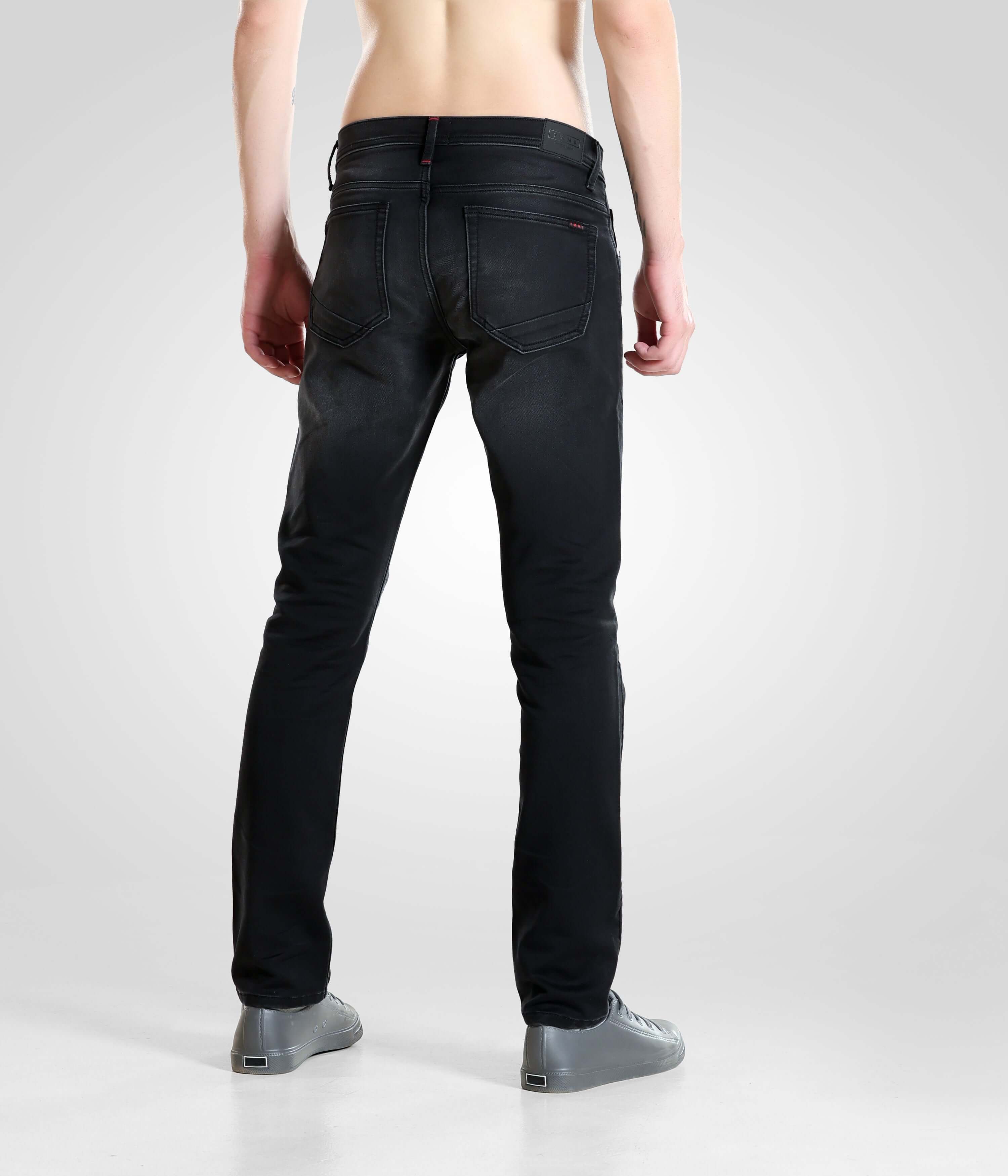 Black Sparrow high-performance denim pants for men, by Turms Intelligent Apparel, best menswear brand, black jeans