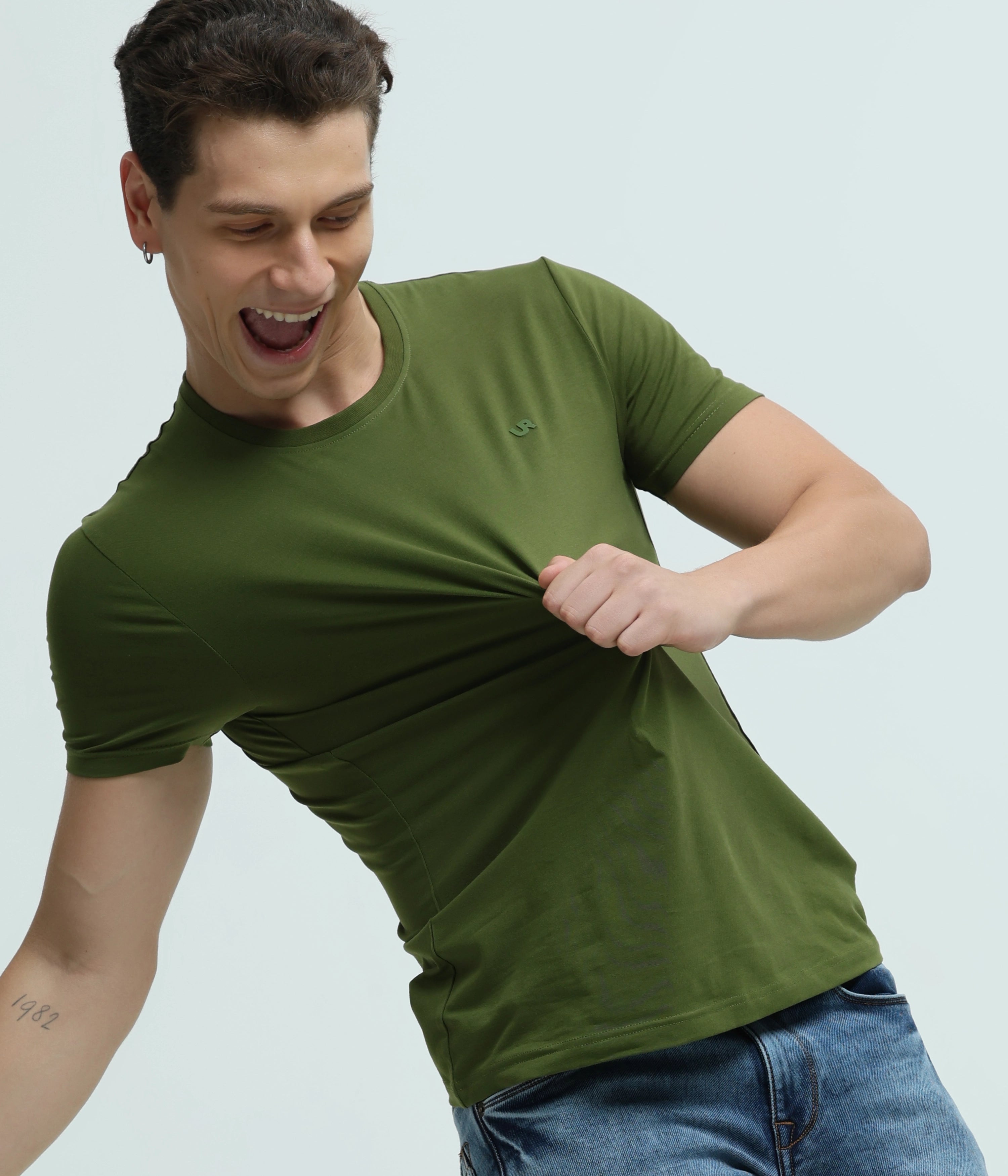 Turms Dew Stretchable Green T Shirt Intelligent Apparel