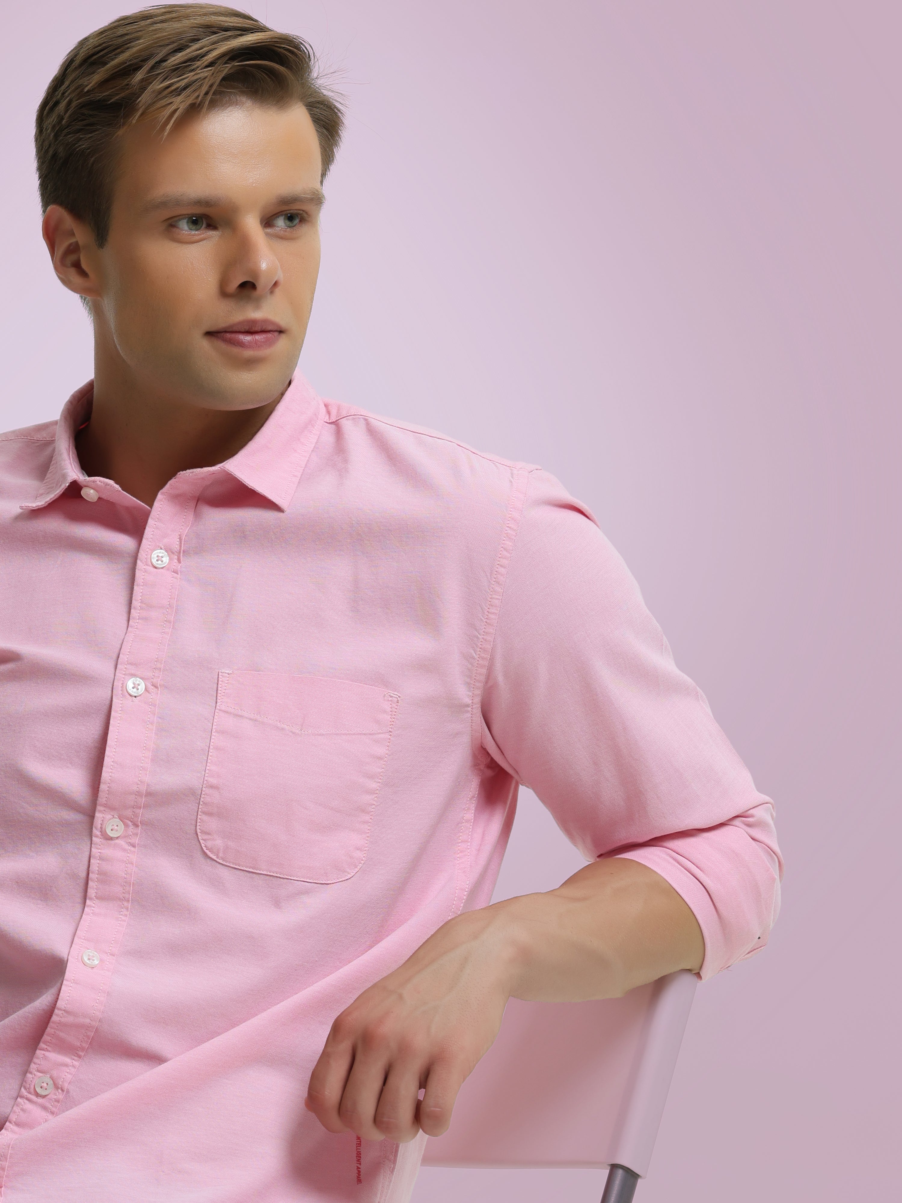 Turms Flamingo Pink Men's Shirt - Intelligent Apparel
