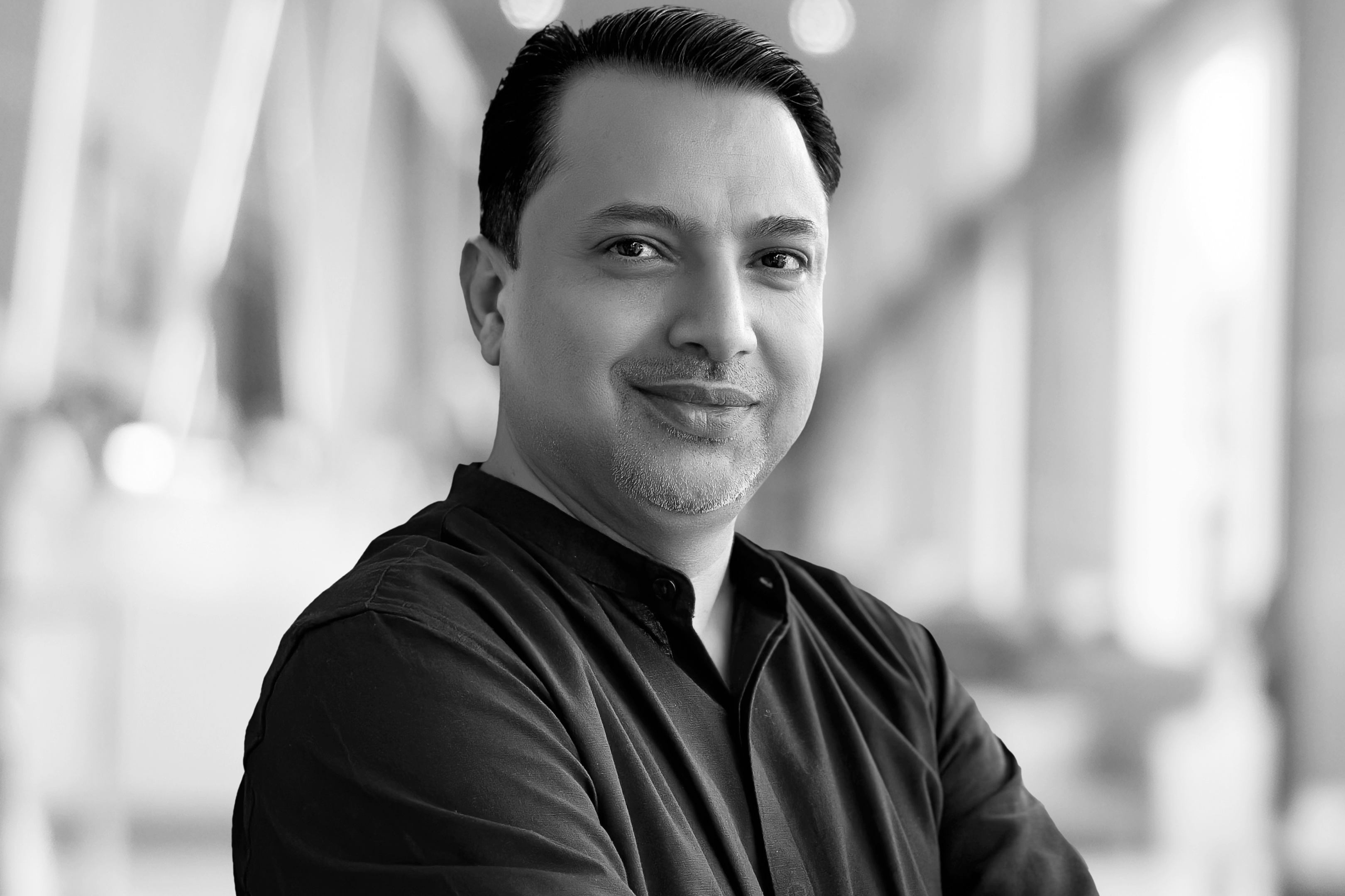 Surender Singh Raj Purohit, founder of Turms, showcasing intelligent apparel in menswear technology.