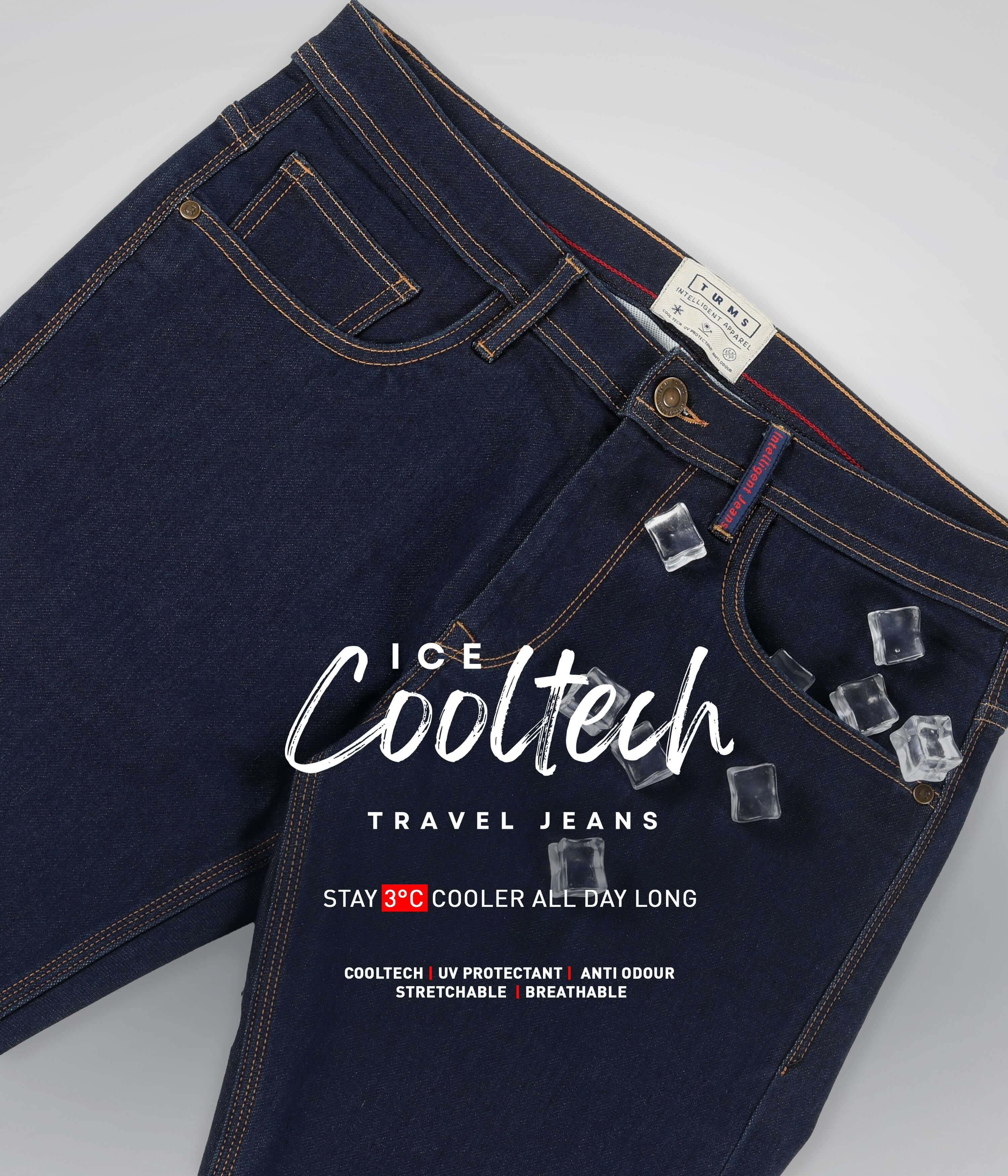 Ice Cool Tech Jeans Raw Denim -Turms Intelligent Apparel- best menswear brand