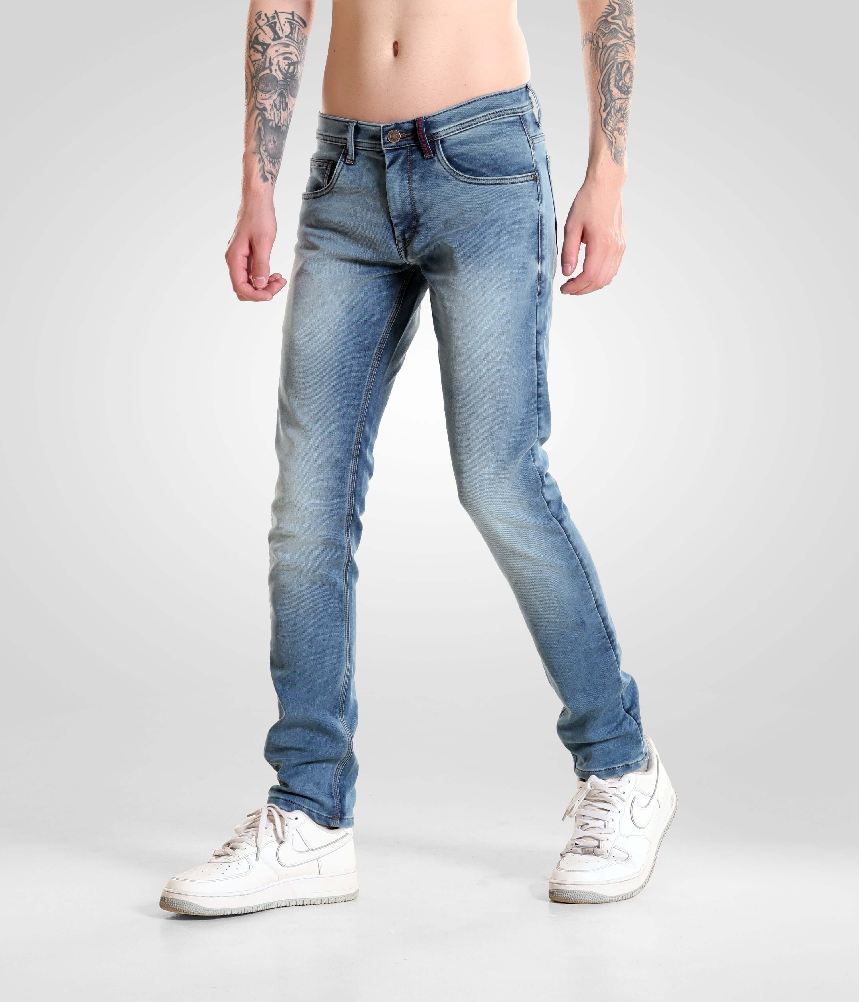 Blue Birdy high-performance denim pants for men by Turms Intelligent Apparel menswear best brand