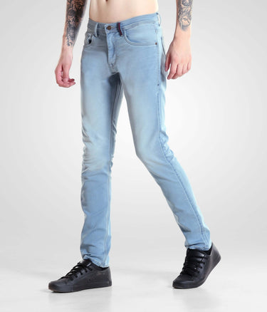 Quantum Blue high-performance denim pants for men by Turms Intelligent Apparel, menswear best brand, stylish and comfortable jeans.