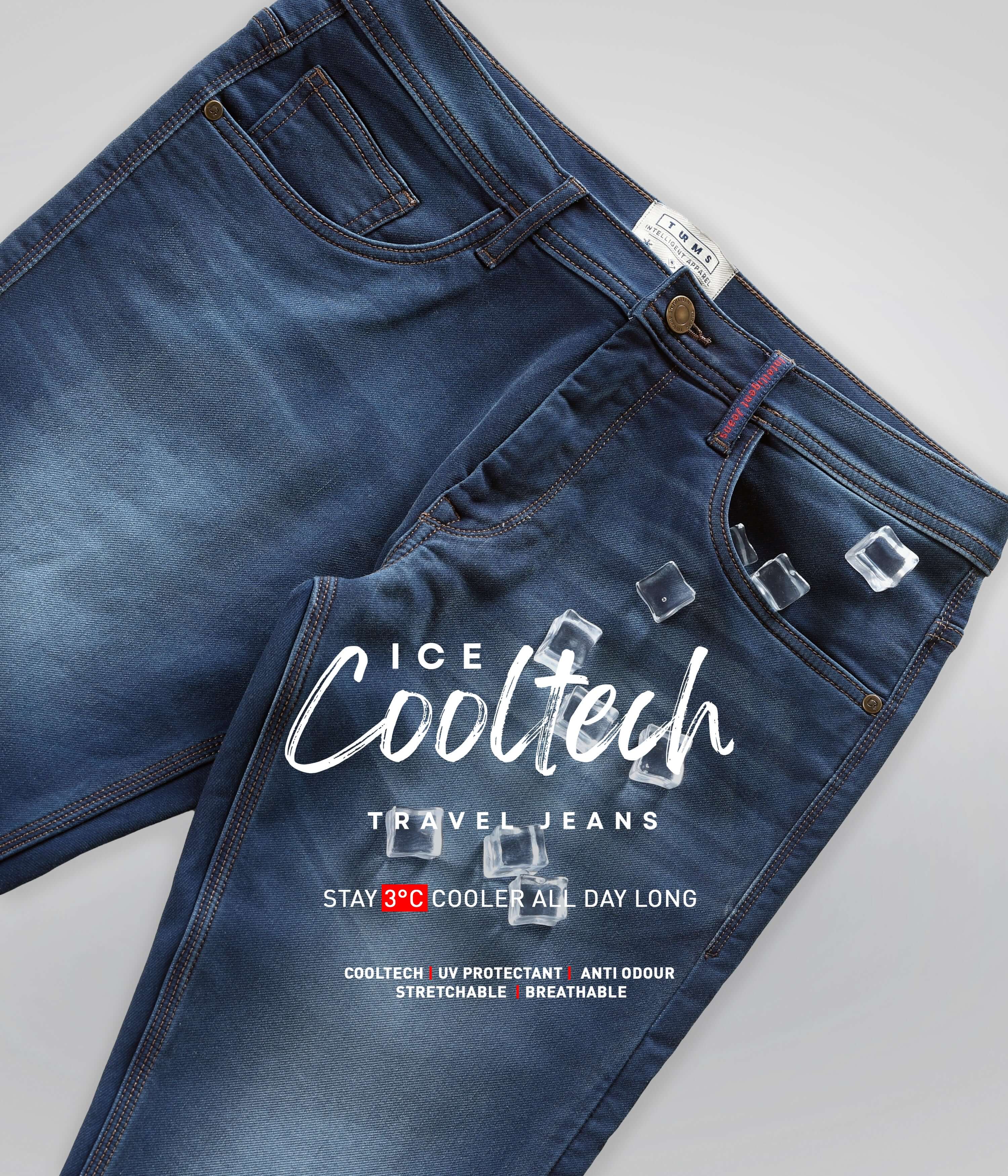 Ice Cool Tech Jeans Dark Blue -Turms Intelligent Apparel- best menswear brand