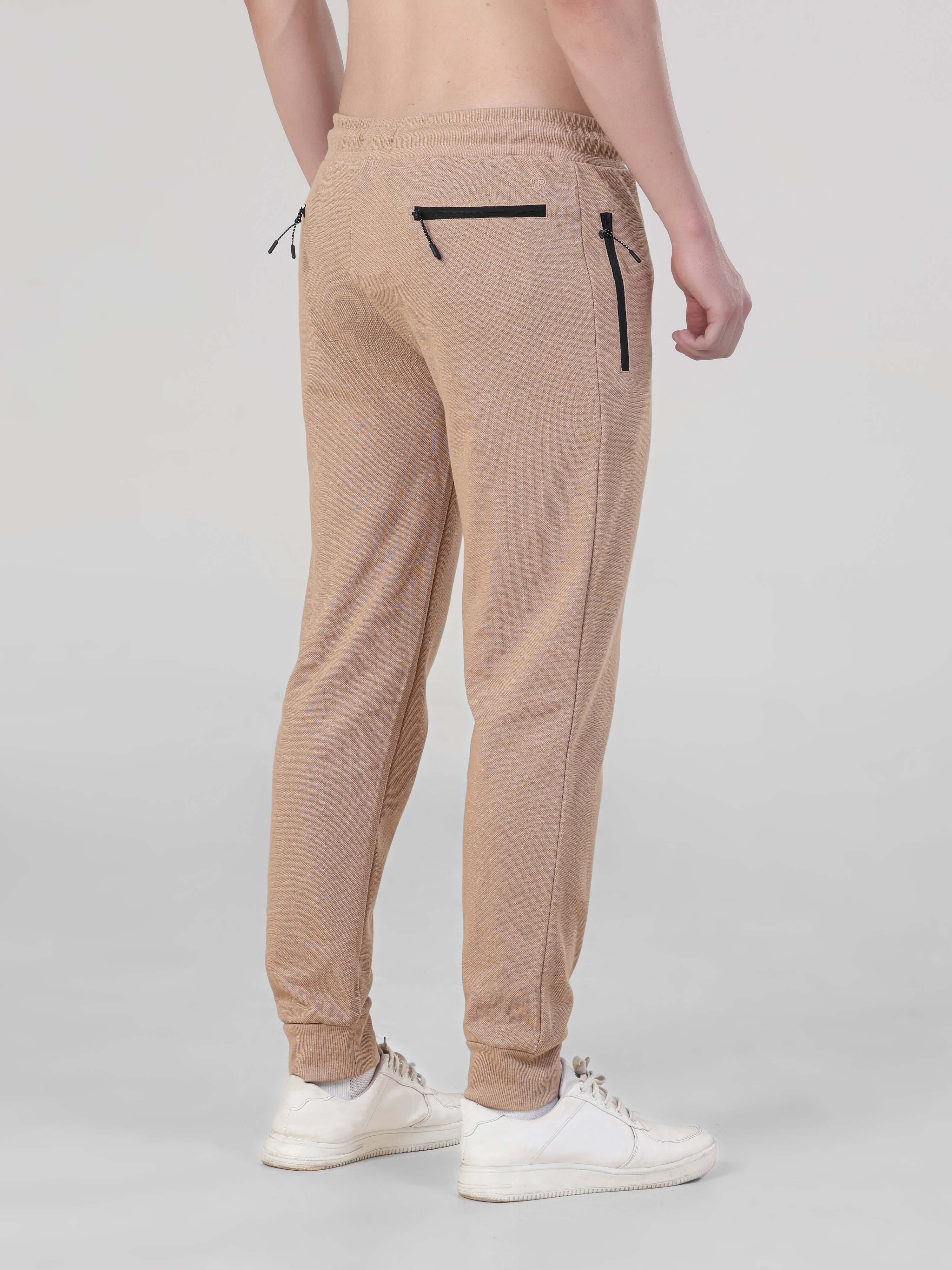 Turms Sahara Beige mens jogger, waterproof, anti-stain, anti-odour, stretchable, ideal for travelers.