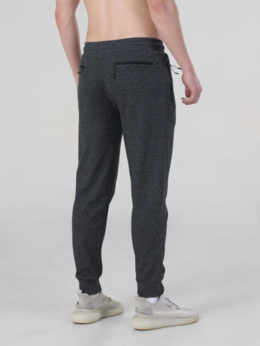 Men's navy joggers by Turms, waterproof, anti-stain, anti-odour, perfect for travelers.