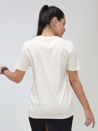 Womens casual t-shirt Soft Peach Stain-Proof & Odor-Resistant Turms T-shirtCrew Neck UnisexRs. 999.00