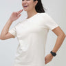 Womens casual t-shirt Soft Peach Stain-Proof & Odor-Resistant Turms T-shirtCrew Neck UnisexRs. 999.00