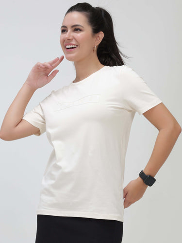 Womens casual t-shirt Soft Peach Stain-Proof & Odor-Resistant Turms T-shirtCrew Neck UnisexRs. 999.00
