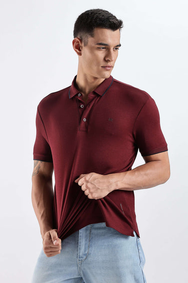 Country Wine cotton polo tshirt for men, premium quality, water proof, anti odour and anti stain features.