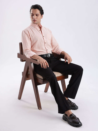 Peach Fuzz - premium linen shirt from turms intelligent apparel, breathable and stylish for everyday luxury.