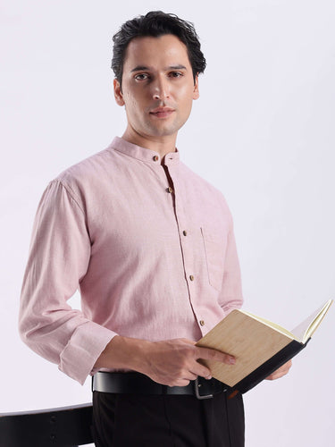 Wood Rose 2.0 linen shirt, premium anti-odour, water proof, anti-stain, part of Turms Intelligent Apparel.