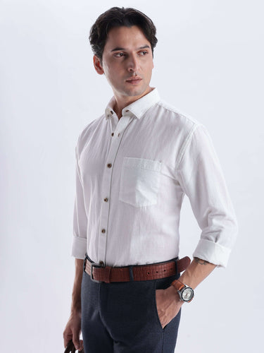 White Elephant - premium linen shirt from turms intelligent apparel, breathable and stylish for everyday luxury.