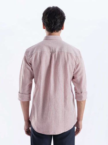 Back view of the Scarlet Knight shirt, a premium linen shirt from Turms Intelligent Apparel.