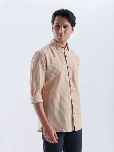 Iced Mokha premium linen shirt from Turms Intelligent Apparel, breathable and stylish with anti odour features.