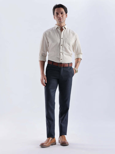Dune Drift: premium linen shirt from turms intelligent apparel with breathable anti-stain features.