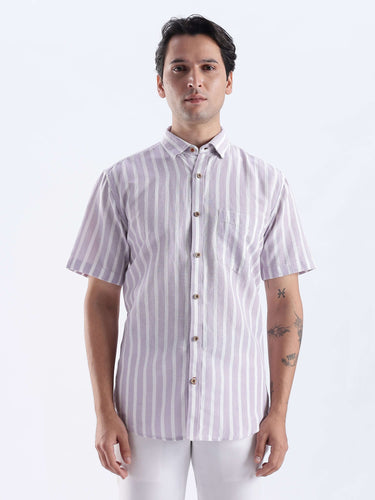 Lilac Haze linen shirt from turms intelligent apparel, anti stain, waterproof, breathable fabric, fast delivery.