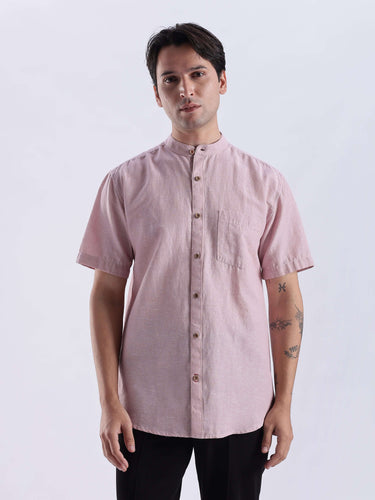 Rusty Petal linen shirt from turms intelligent apparel, breathable, anti odour, best linen in India.