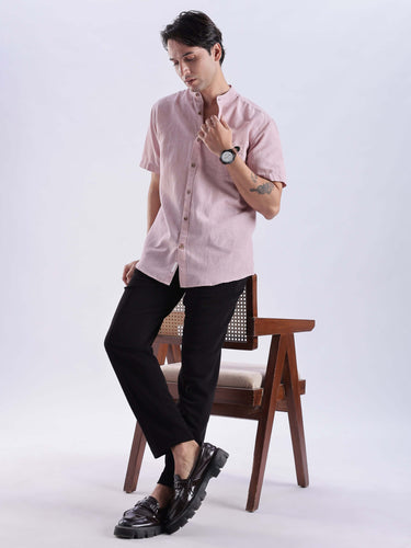 Rusty Petal stylish linen shirt from Turms Intelligent Apparel, breathable and durable, perfect for everyday luxury.
