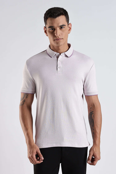 Lavender Fires premium cotton polo tshirt for men, soft and stylish with water proof and anti odour features.