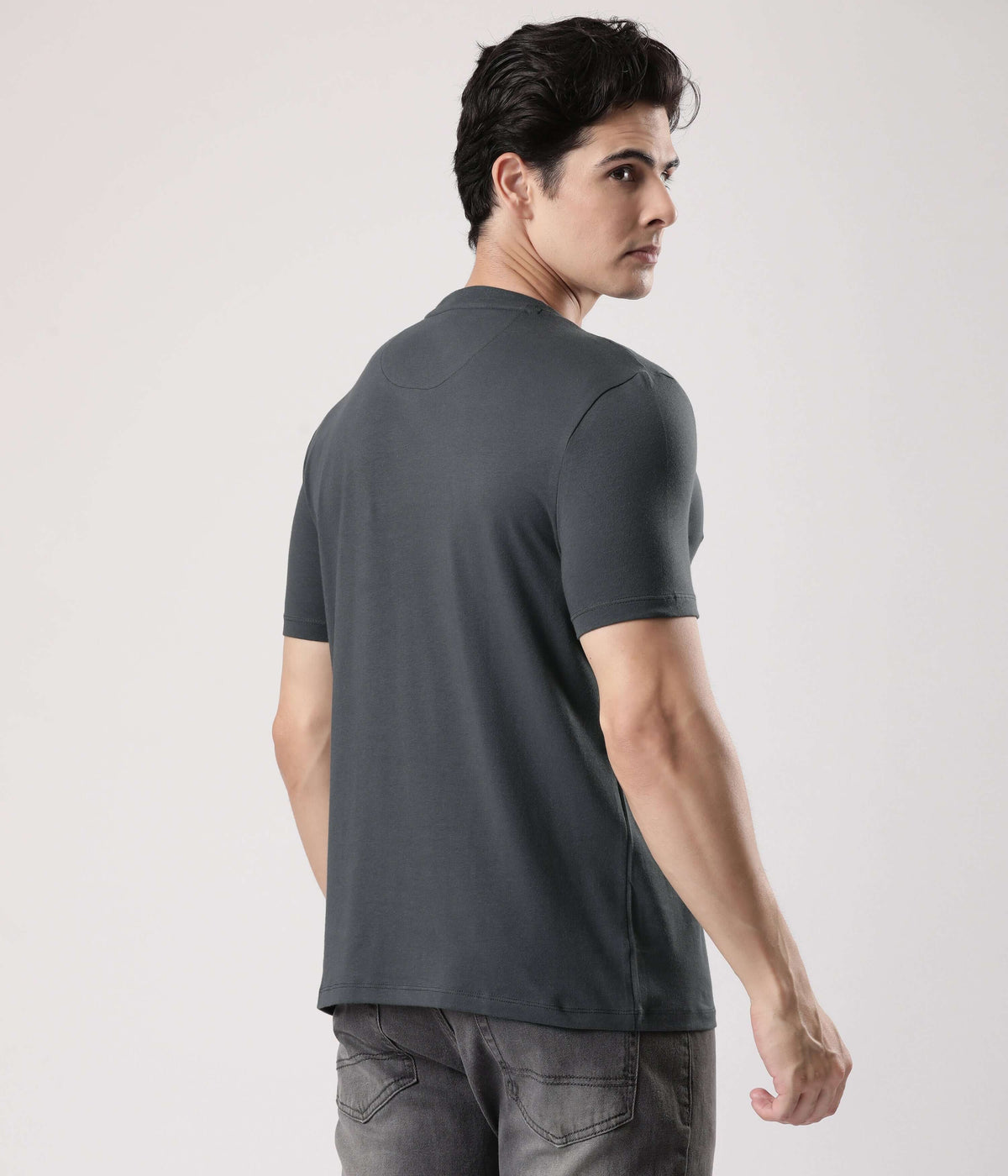 Charcoal Knight, a men's turms intelligent apparel t-shirt, designed for style and comfort.