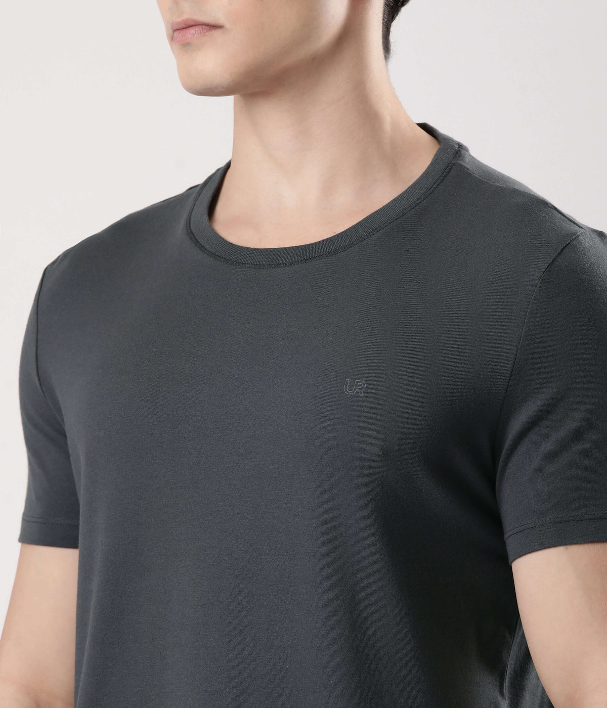 Charcoal Knight men's t-shirt from turms intelligent apparel, showcasing a soft, breathable fabric and stylish design.