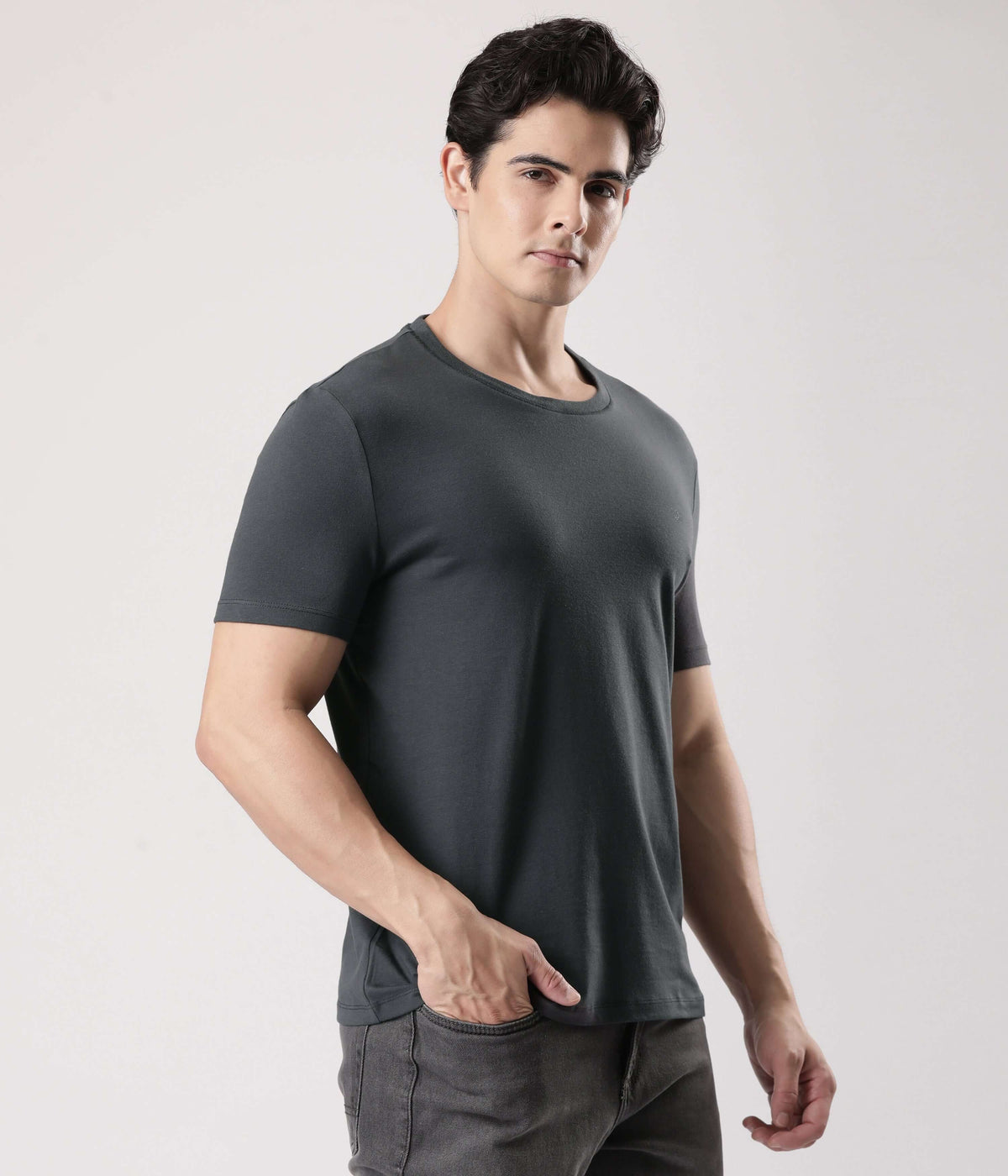 Charcoal Knight - Turms Intelligent Apparel t-shirt for men, stylish and comfortable.