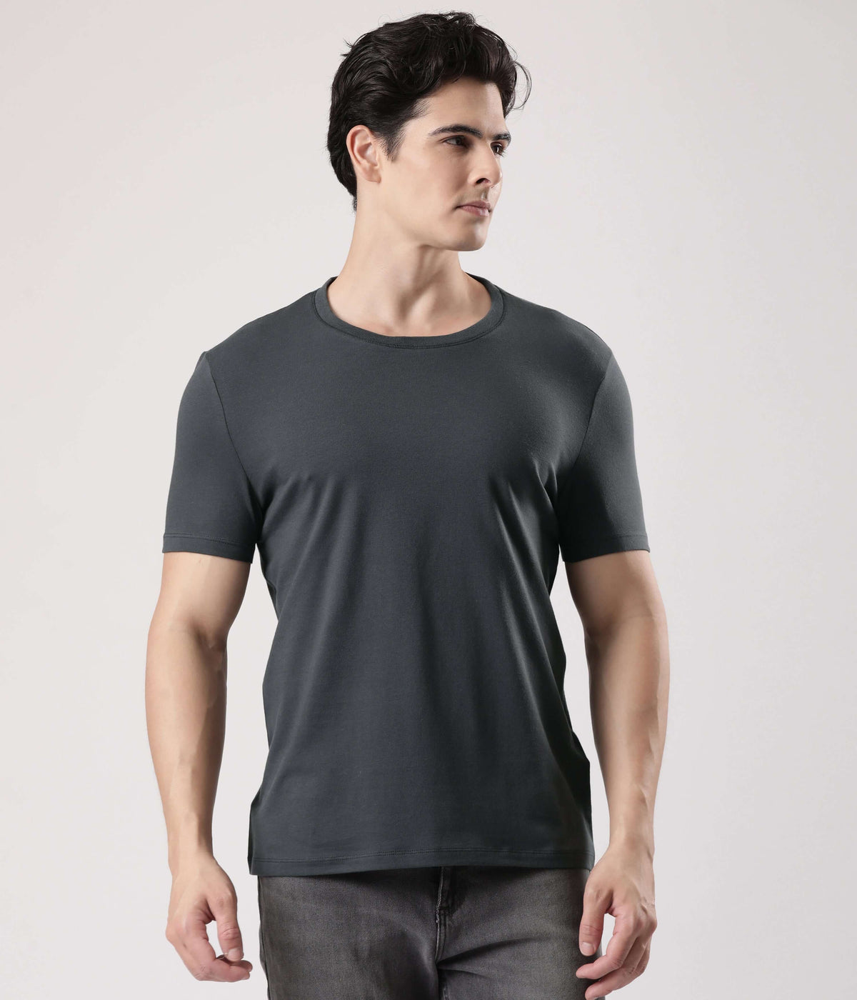 Charcoal Knight Turms Intelligent Apparel men's t-shirt, stylish and comfortable for everyday wear.