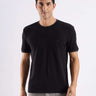 Mandalorian Black cooltech t-shirt for men with 8-way stretch, anti-odor and anti-stain features, perfect for daily wear.