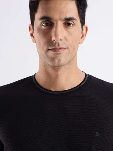 Mandalorian Black knitted shirt with 8-way stretch, anti-odour, and premium quality for everyday comfort.