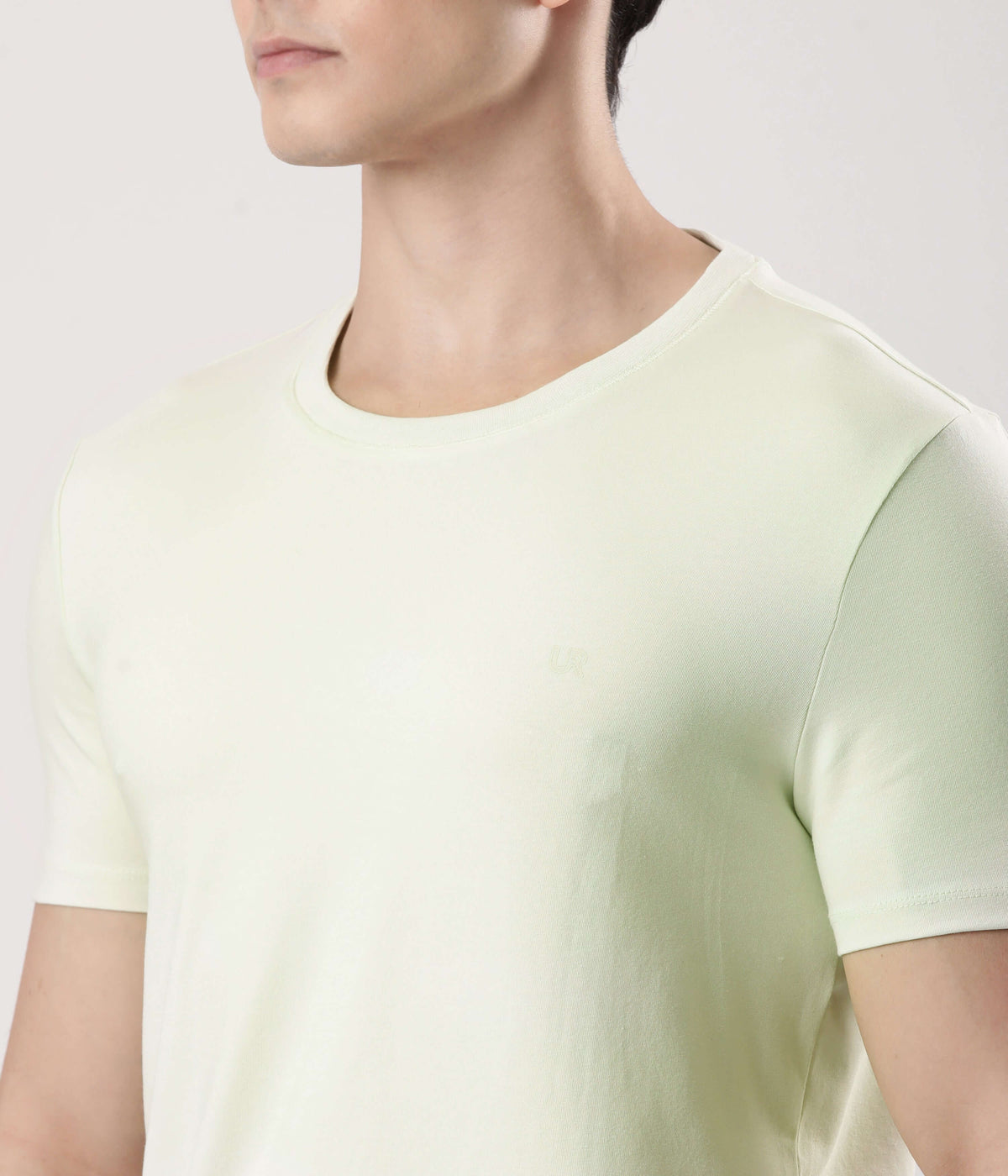 Mint Green Turms Intelligent Apparel t-shirt for men, stylish and comfortable essential.