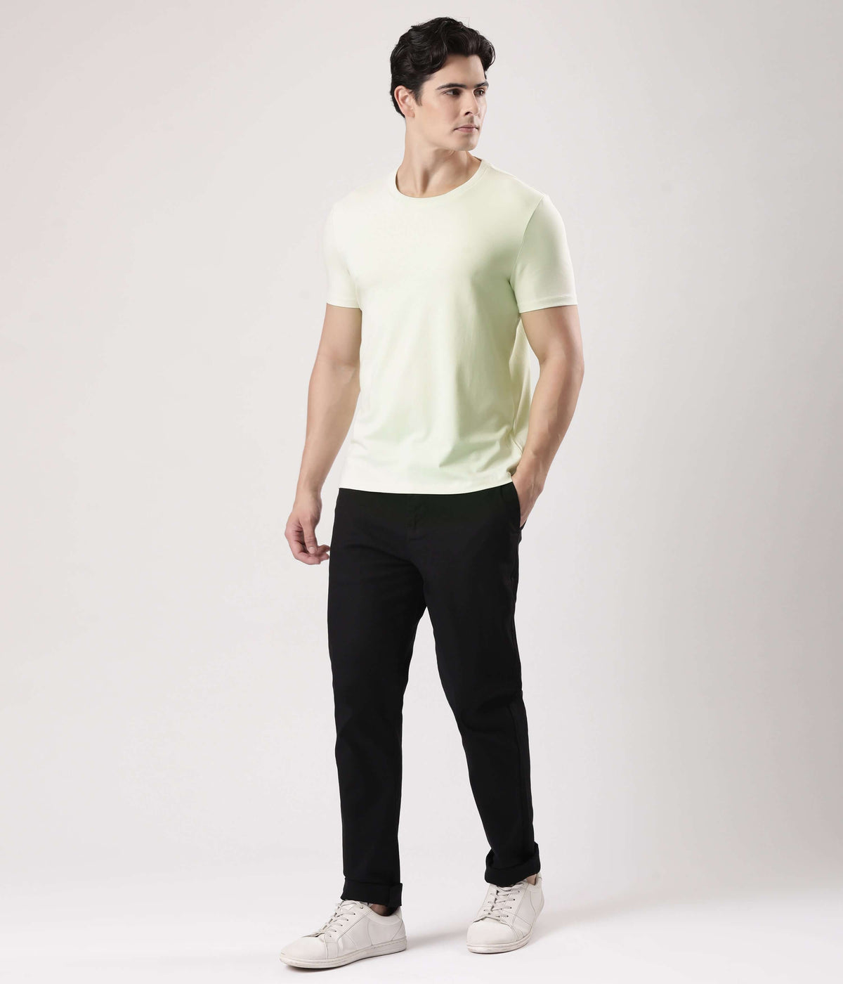 Mint Green Turms Intelligent Apparel T-Shirt for men, designed for style and comfort.