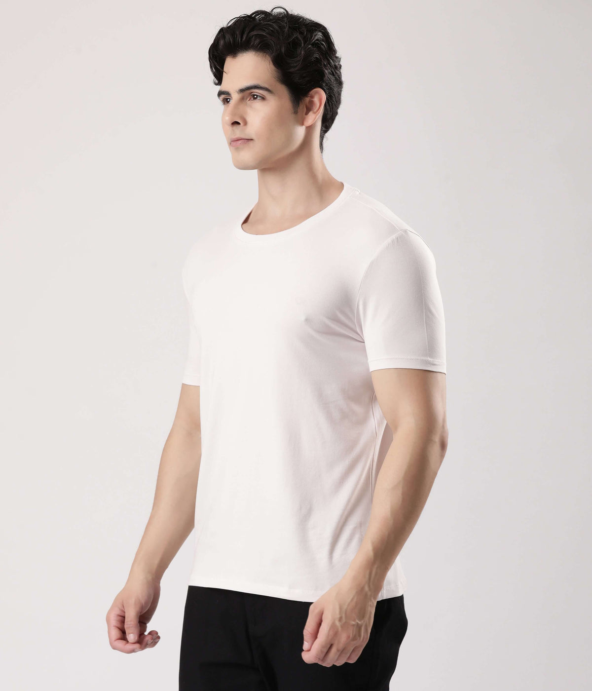 Orchint Tint mens tshirt turms in white color, best tshirts for men by turms intelligent apparel.